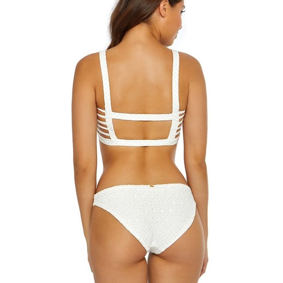 PQ Swim WHITE EYELET Full Bikini Bottom - Picture 7 of 10